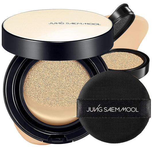 [JUNGSAEMMOOL OFFICIAL] Essential Skin Nuder Cushion (05 Light) | Refill Included | Natural Finish | SPF50 Broad Spectrum | Makeup Artist Brand | Cream Foundation