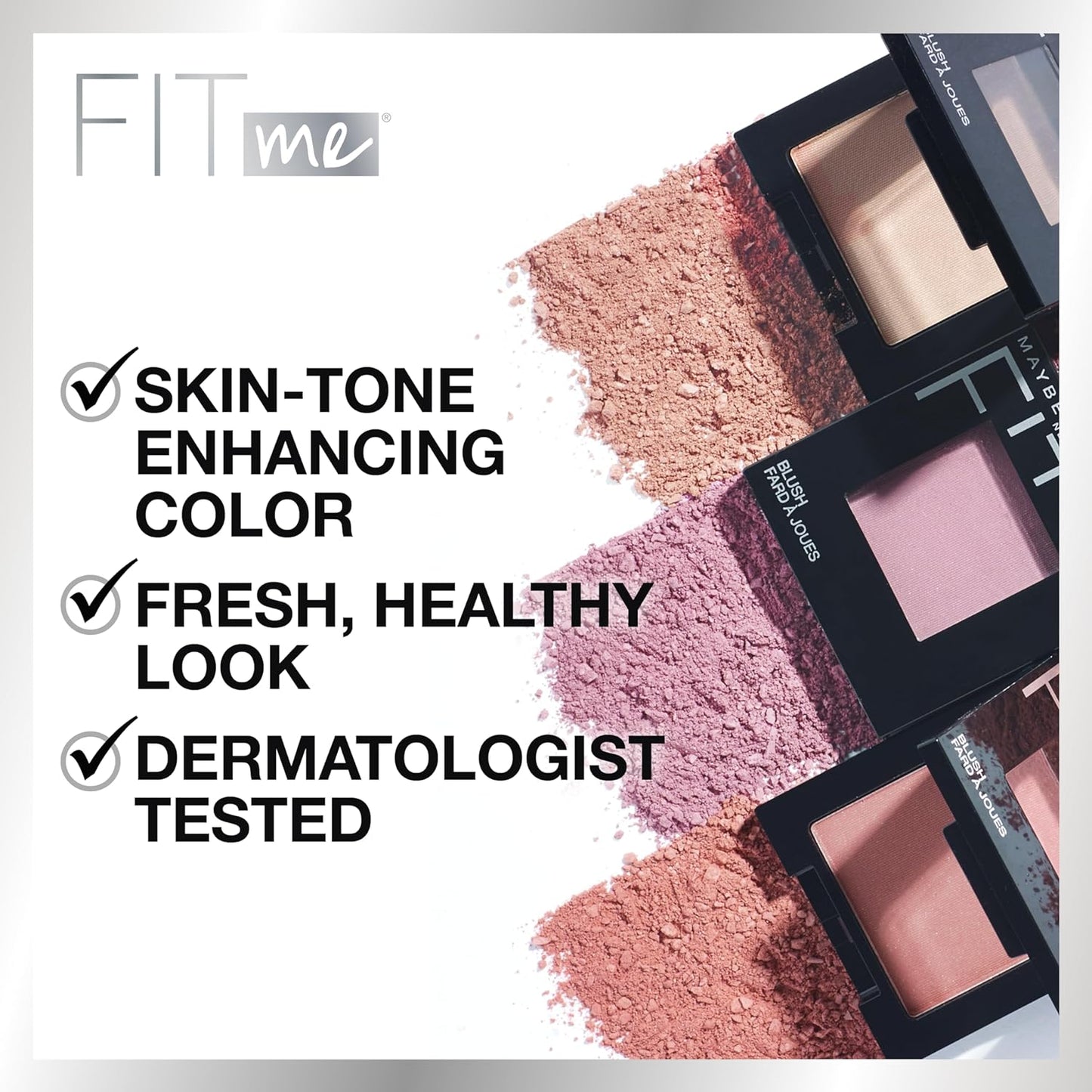 Maybelline Fit Me Blush, Lightweight, Smooth, Blendable, Long-lasting All-Day Face Enhancing Makeup Color, Wine, 1 Count