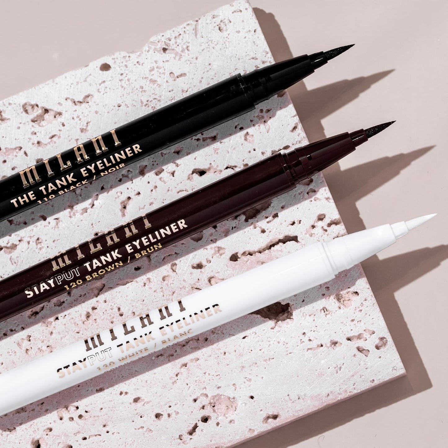 Milani The Tank Liquid Eyeliner - No-Skip Liquid Eyeliner Pen, Waterproof Formula, Makeup Pen, Long Lasting & Smudgeproof - 120 Brown