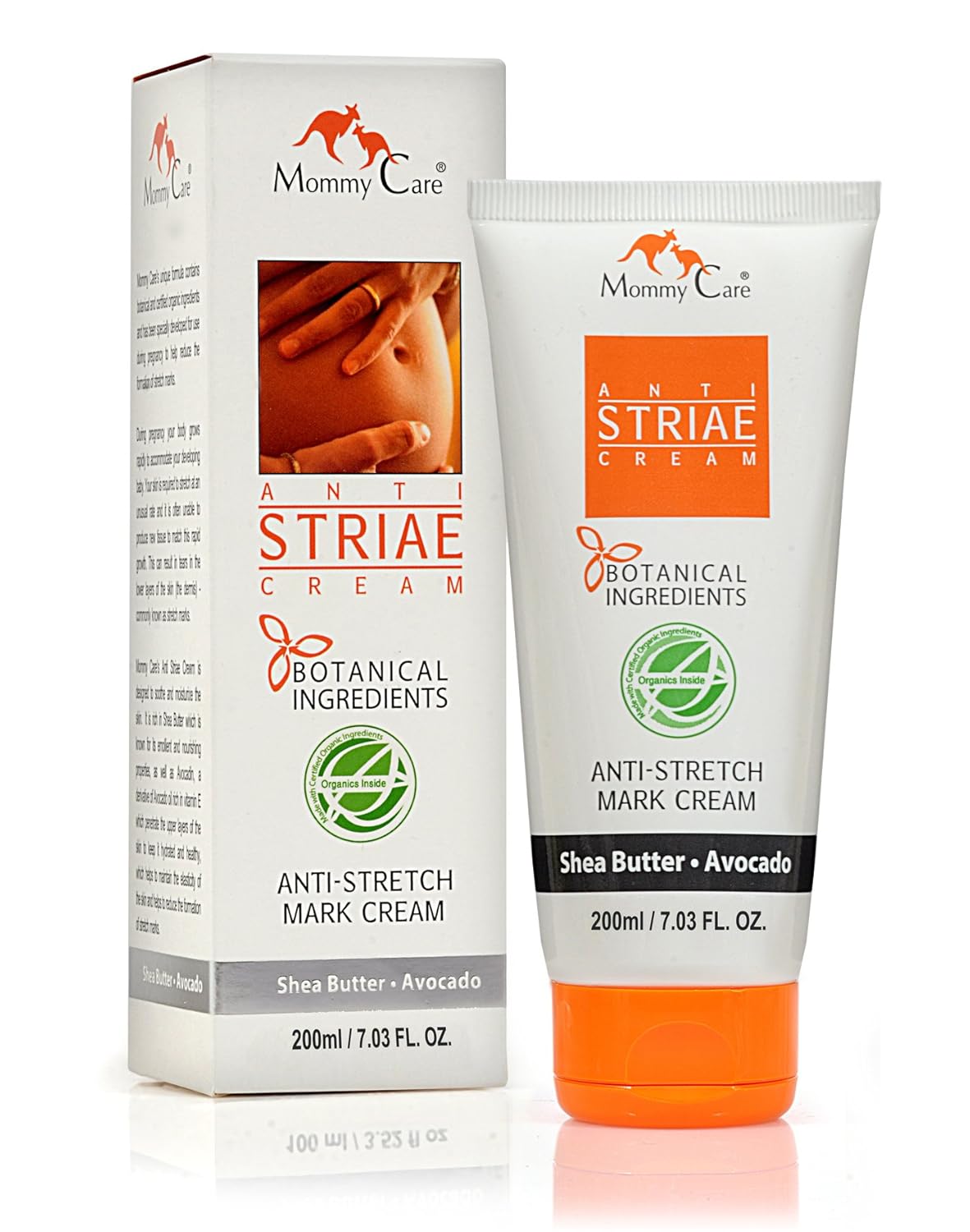 Stretch Mark Remover for Pregnancy, Anti Striae - Anti Stretch Marks, All Natural Organic Maternity Stretch Mark Prevention Lotion with Shea Butter Avocado and Olive Oil