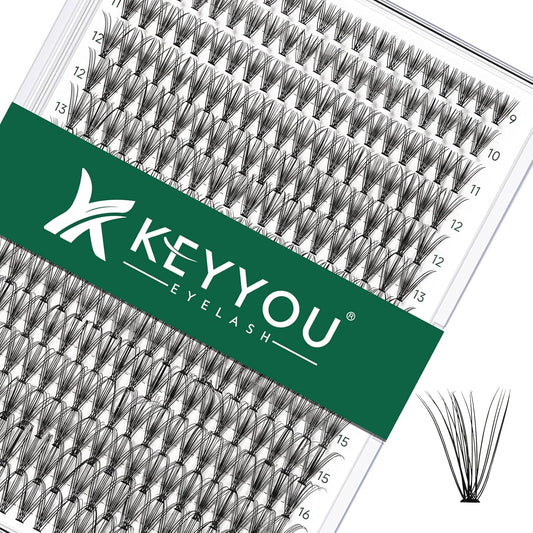 Lash Clusters 300Pcs Individual Lashes 20D 0.07C Curl 9-18MIX Lash Extensions Clusters Lashes Soft&Natural False Eyelashes Individual DIY Eyelash Extension at Home(20D-0.07C,9-18MIX)
