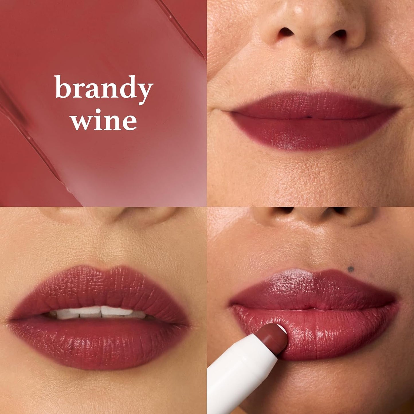 Julep It's Balm Tint of Color Lip Balm - Brandy Wine | Hydrating Lip Color with Vitamin E Core | Natural Gloss Finish | Vegan & Cruelty-Free