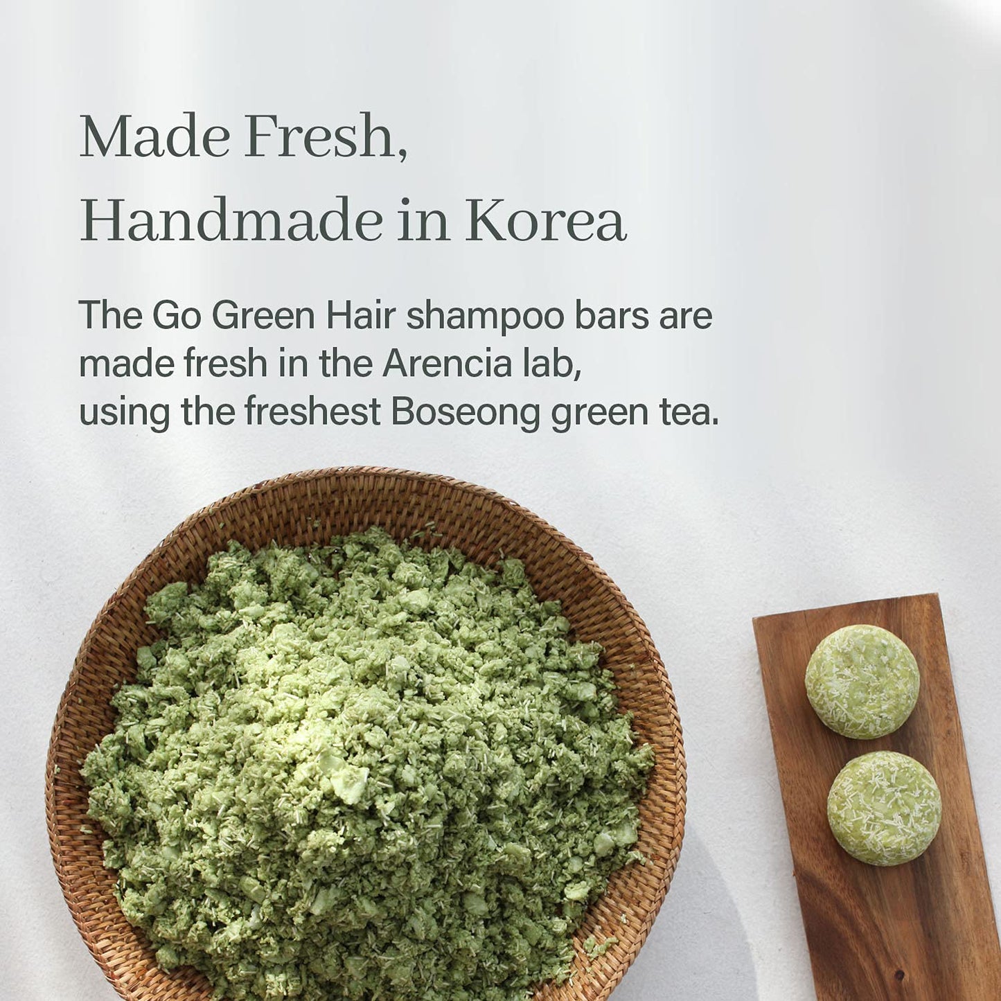 Go Green Tea Tree Shampoo Bar for Dandruff, Itchy Scalp, Normal to Oily hair – Refreshing Anti-dandruff, Vegan, pH balanced, Sulfate free, Eco friendly