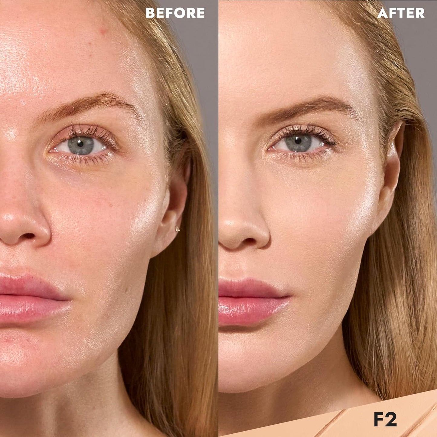 COVER FX Total Cover Cream Foundation - Shade F2 - Buildable Coverage - Natural Finish - Oil-Free - Sweat-Proof