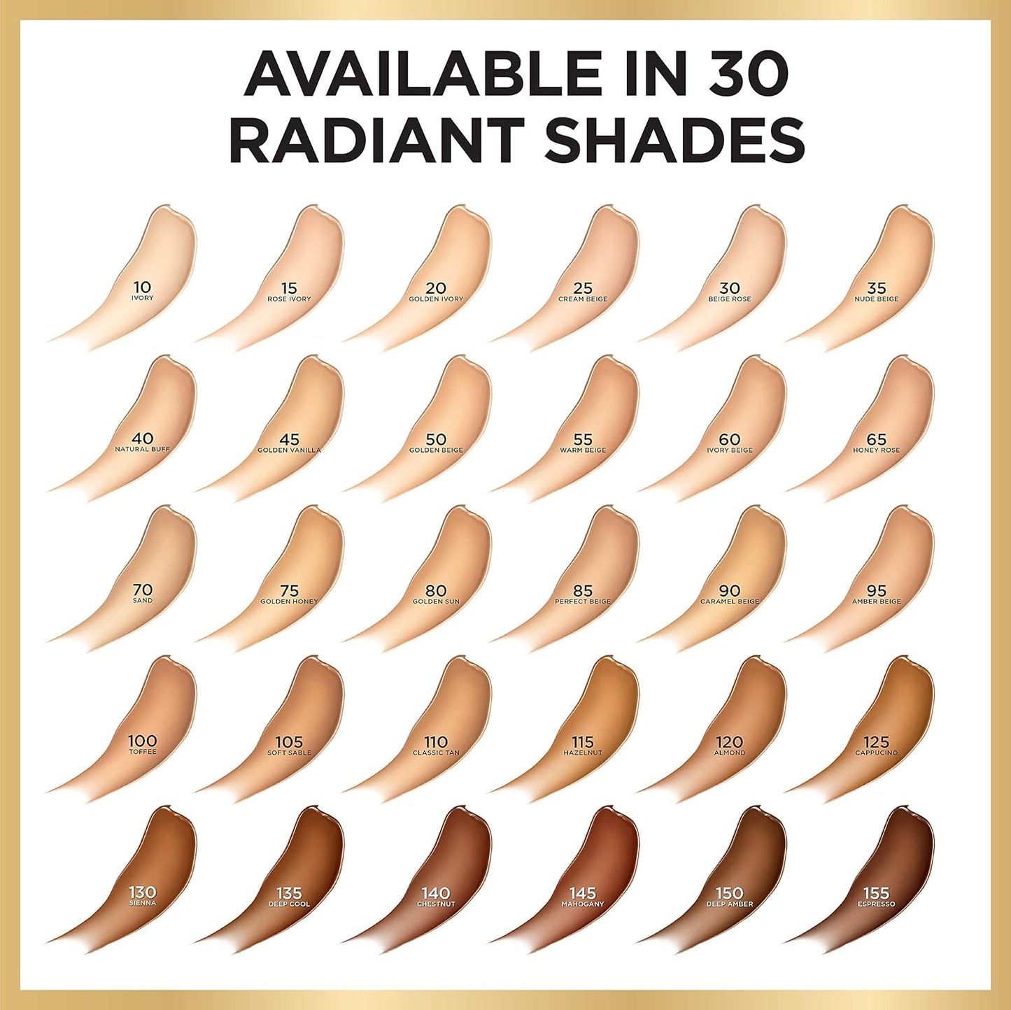 L'Oreal Paris Age Perfect Radiant Serum Foundation with SPF 50, Sand, 1 Ounce