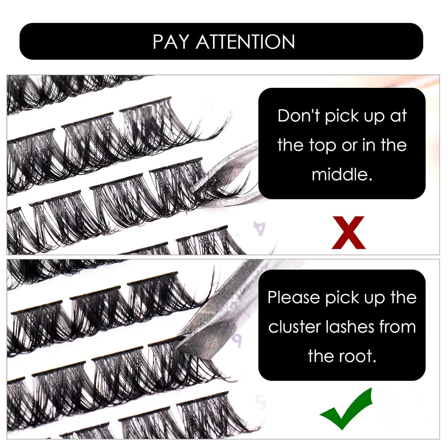 Lash Clusters 144 Pcs Individual Lashes Clusters Eyelash Extensions False Eyelashes DIY Lash Extension Reusable False Eyelashes Natural Look Mix 10-16mm C D Curl-DM01