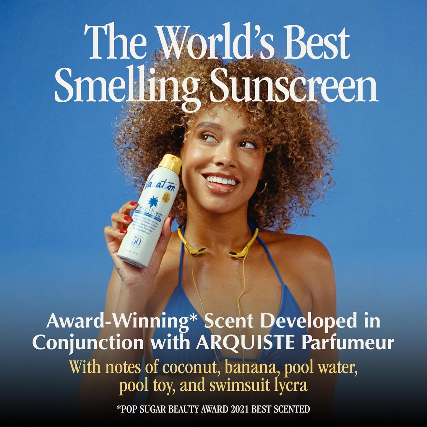 Vacation Mini Classic Sunscreen Spray SPF 50, Water-Resistant, Mini Sunscreen Bulk Party Favor, Sunblock Travel Size, TSA Suntan Lotion for Carry On, 1.7 Fl. Oz. (Value Pack of 6)