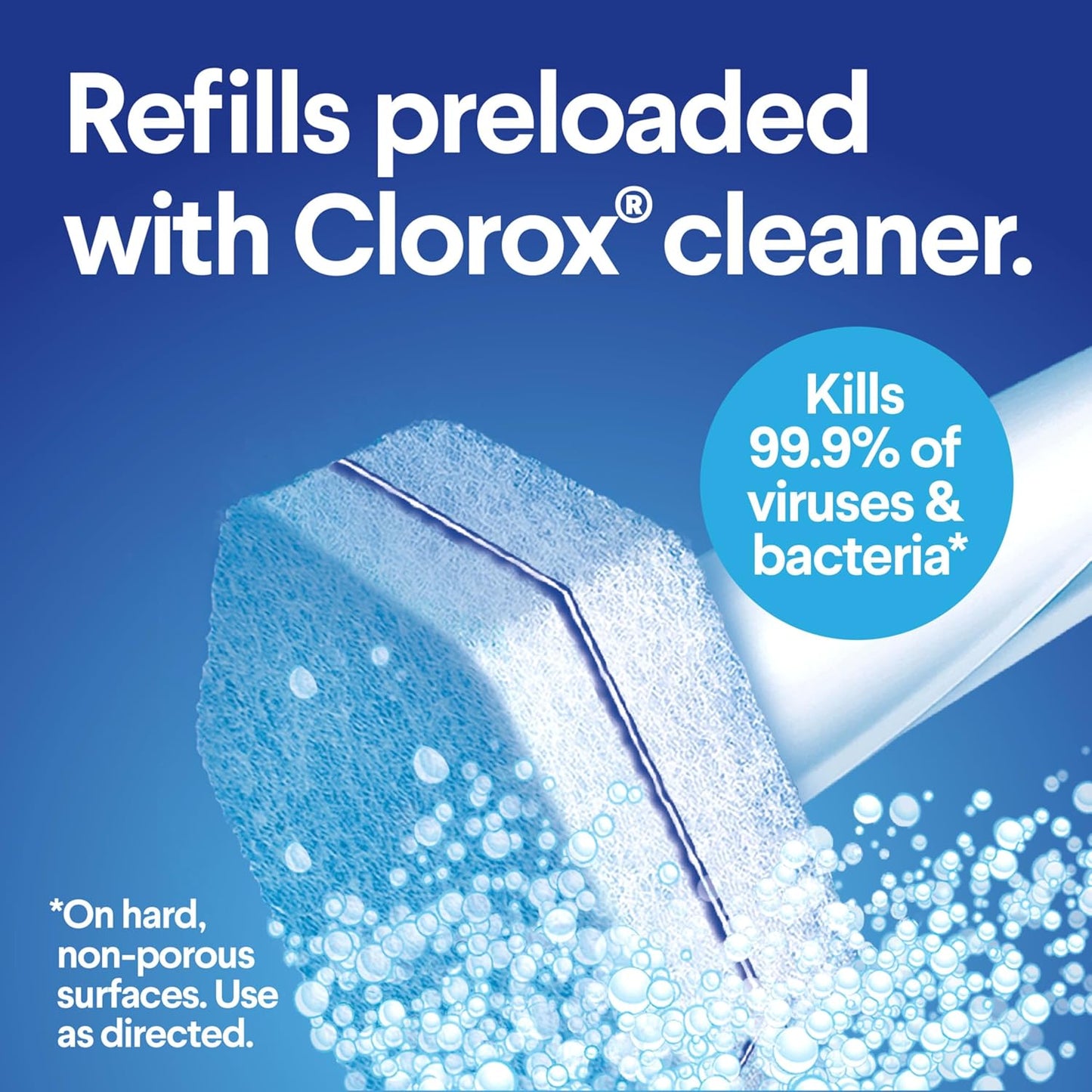 Original Clorox ToiletWand Disinfecting Refills, 10 Count (Package May Vary)