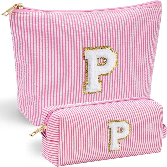 YOOLIFE Personalized Gifts for Women, Cute Travel Makeup Bag Daughter Niece Gifts Cosmetic Bag Skin Care Bag Sister Wife Friend Teacher Engagement Wedding Gifts for Women Mothers Day Thank You Gift P