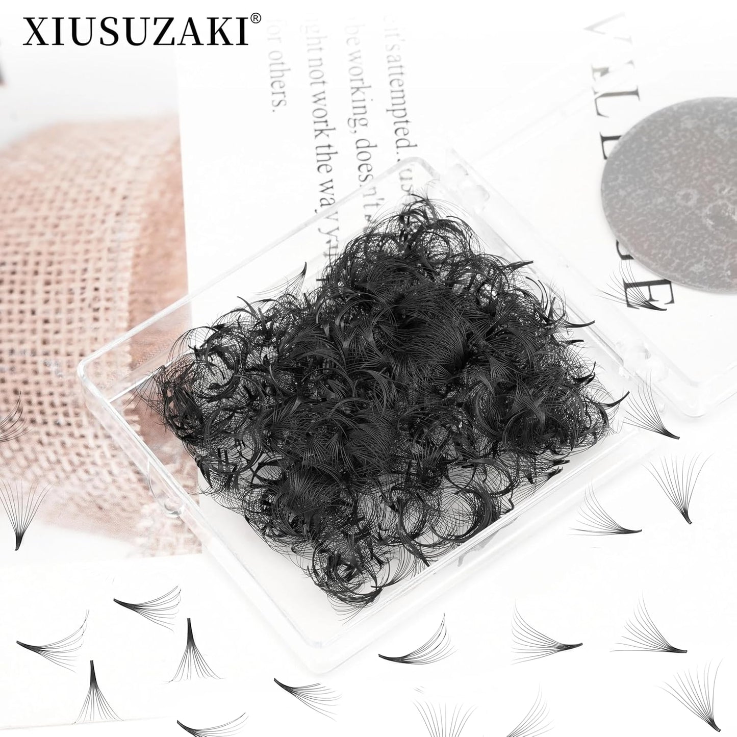 Premade Fans Eyelash Extensions 600 Fans 16D Volume Lash Extensions 0.07 Thickness Eyelash Extension D Curl Premade Lash Fans Mix 8-15mm Fluffy Soft Handmade Loose Fan(600Fans-16D-0.07-D,8-15mm)