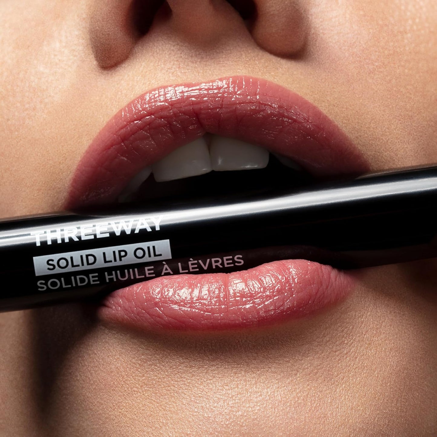 Deck of Scarlet Threeway Solid Lip Oil, Vegan Formula With Hyaluronic Acid and Hydrating Oil Blend, Glossy Finish - Scarlett Passion