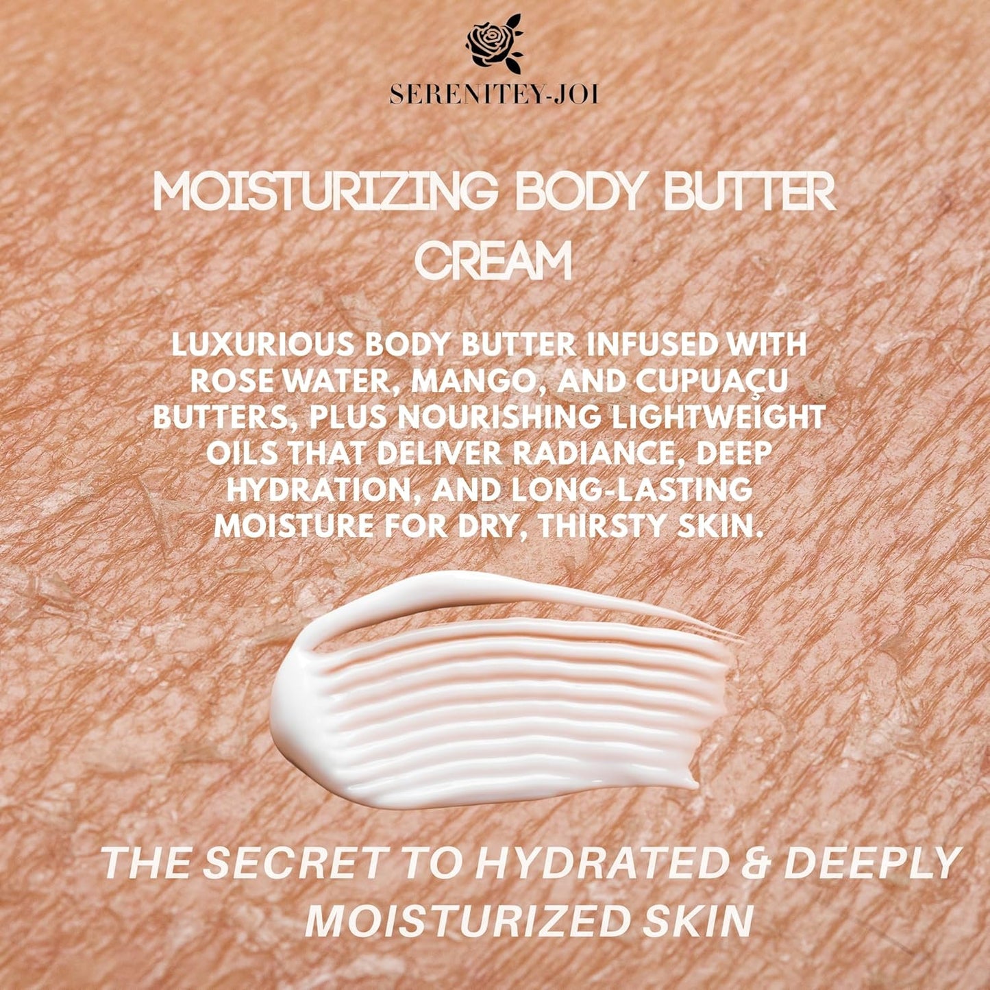 Ultra Hydration Body Butter – Deep Repair Cream with Natural Ceramides, Hyaluronic Acid, Squalane, Cupuacu & Mango Butters + Botanical Oils for Lasting Moisture & Dry Skin Relief, 8oz