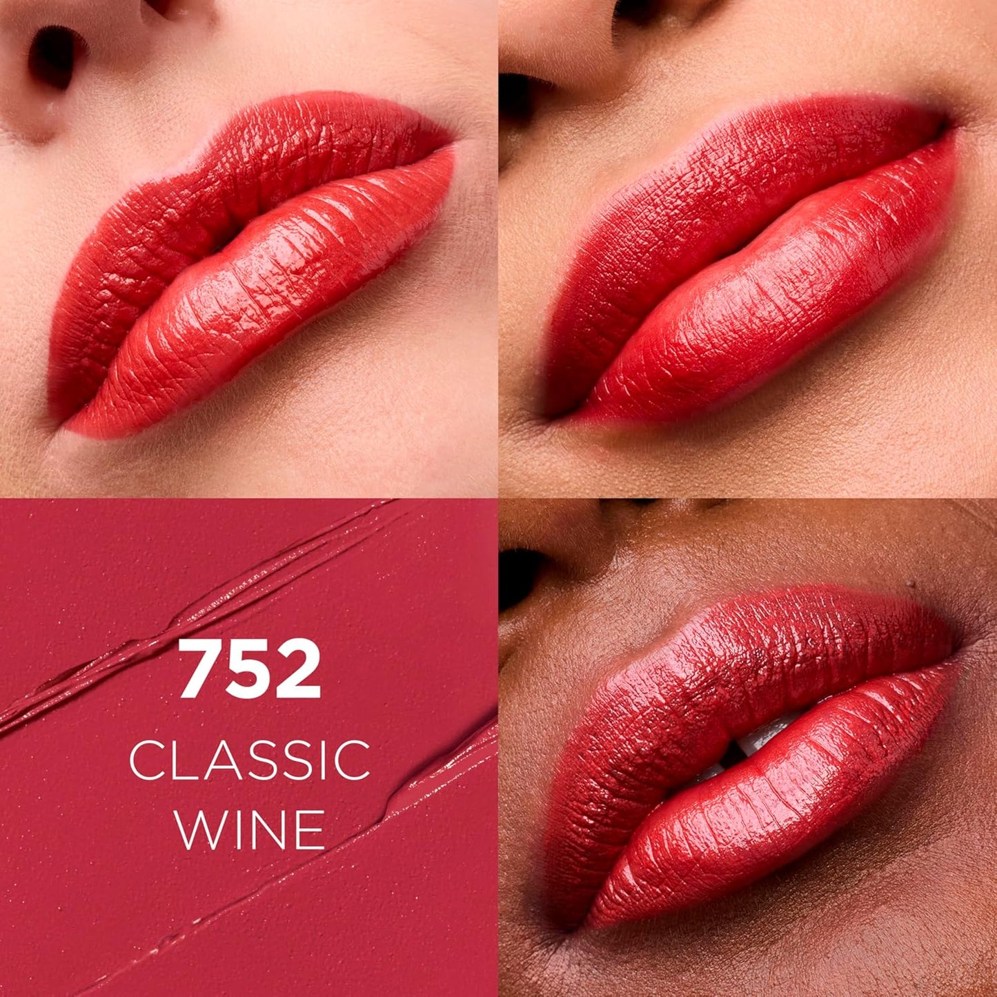 L'Oreal Paris Colour Riche Original Creamy, Hydrating Satin Lipstick with Argan Oil and Vitamin E, Classic Wine , 1 Count